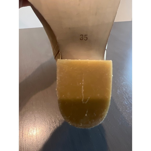 Vélez Leather Western Ankle Boots Women\'s Tan Stacked Heel Cowboy Booties 35